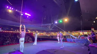 Midway show circus clown / flying trapeze ( circus circus) Las Vegas  2022  ( summer )