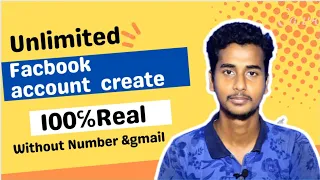 Unlimited Facebook account create 2022 ৷ How to create onetime facebook account without gmail&number