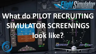 What do PILOT RECRUITMENT SIMULATOR CHECKS look like? | Real Airline Pilot in MSFS