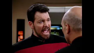 Riker challenges Captain Picard's authority - Star Trek: The Next Generation [EDIT]