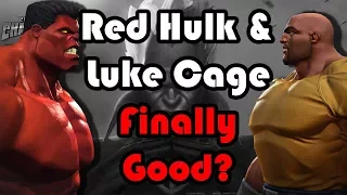 MCOC BETA: Luke Cage & Red Hulk New Abilities/Old Abilities Comparison | Marvel Contest of Champions