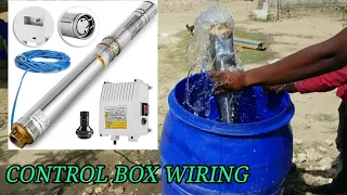 How to install submersible water pump to a control box wiring connection of a submersible pump