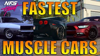 NFS Heat - Top 10 Fastest Muscle Cars In The Game