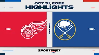 NHL Highlights | Red Wings vs. Sabres - October 31, 2022