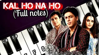 Kal Ho Naa Ho (Piano Tutorial for beginners) Shahrukh Khan, Sonu Nigam