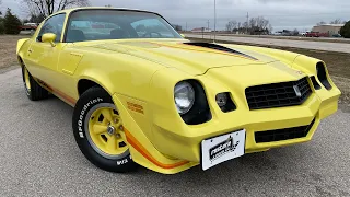 1979 Chevrolet Camaro Z28, 350ci - 4 Speed, Yellow, 524 Miles Since Restored Stock #1511