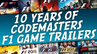 10 Years of Codemasters F1 Game Trailers (F1 2009 - F1 2018) | Every Codemasters F1 Trailer