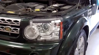 How to remove headlamps & front grille on Land Rover Discovery 4 LR4