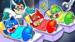 PJ Mask Cute Babies! BUT What Is Romeo Planning?? Catboy's Life Story | PJ MASKS 2D ANIMATION