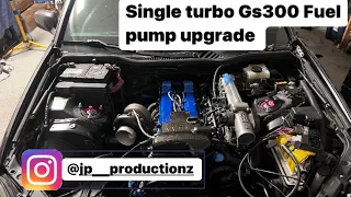 Single turbo 2jz na-t Gs300 fuel pump upgrade