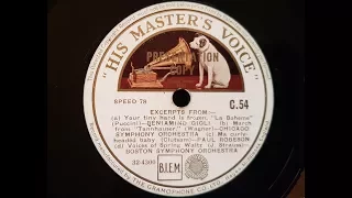 Various 'HMV Presentation Copy' 1933 78 rpm