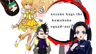 nezuko hugs kamaboko squad+Aoi|gacha club|short|read desc