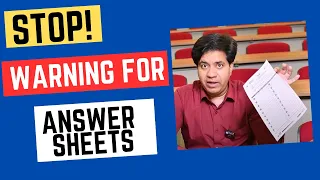 STOP! WARNING FOR IELTS ANSWER SHEETS BY ASAD YAQUB