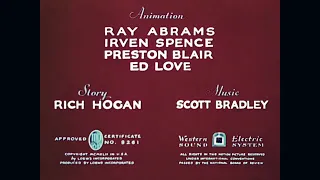 Fine Feathered Friend 1942 Original Titles Opening and Closing