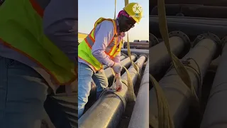 RIGGER WORK//Laydown//Hard-work//pipe lifting