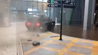 The Grand Tour smashes through Dubai Mall in Tank.