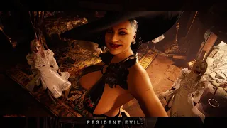 Resident Evil 8 Village Lady Dimitrescu with Swim Suit Costume Mod All Cutscenes