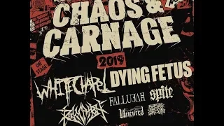 Whitechapel and Dying Fetus ‘Chaos & Carnage Tour‘ w/ Revocation, Fallujah, Spite and more!