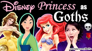 Draw Disney Princess as GOTHS | New Art Challenge: Mei Yu Fun Friday + 100s of Fan Coloring Showcase