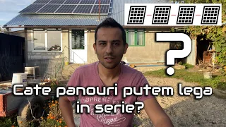 Cum calculam tensiunea maxima in circuit deschis (VOC max) pentru un sir de panouri fotovoltaice?