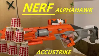 Nerf Accustrike alphahawk vs cups