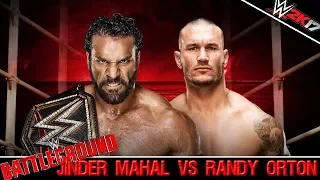 WWE 2K17 (BATTLEGROUND 2017) Jinder Mahal Vs Randy Orton - Punjabi Prison (PS4 Pro Gameplay)