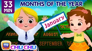 Months of the Year Song - January, February, March and More Nursery Rhymes for Kids by ChuChu TV
