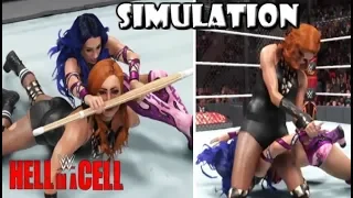 WWE 2K19 SIMULATION: BECKY LYNCH VS SASHA BANKS | HELL IN A CELL 2019 HIGHLIGHTS