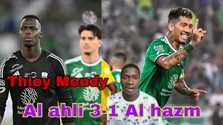 Éé Édouard Mendy gagne son 1er Match avec un triplé de Firminho Al ahli 3-1 Al Hazm