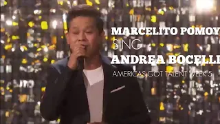 Marcelito Pomoy Semi-Finals sing Andrea Bocelli Time To Say Goodbye Con Te Partiró | SingGaling TV