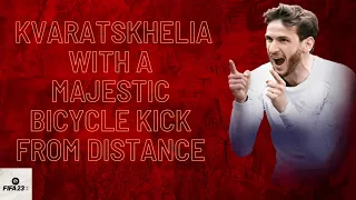 Recreating Zlatan Ibrahimovic's famous bicycle kick in FIFA 23 using  Kvaratskhelia  |  FIFA 23