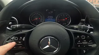 How to Tyre Pressure Menu on Speedometer Display in MERCEDES C Class W205 ( 2013 – now )