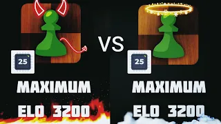 Chess.com MAXIMUM (3200) LEVEL 25 vs Chess.com MAXIMUM (3200) LEVEL 25 | Engine Bot against himself