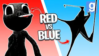 RED VS BLUE: BROKEN TREVOR HENDERSON BATTLES! (Garry's Mod Sandbox) | JustJoeKing