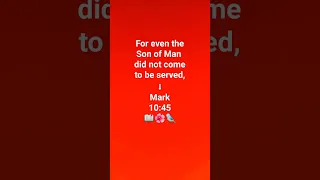 Mark 10:45 The Request of James and John #love #jesus #faith #motivation #foryou #bible #religion