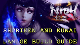 Nioh 2 Shuriken and Kunai Damage Build Guide