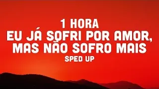 [1 HORA] eu já sofri por amor, mas não sofro mais (sped up)