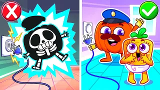 Be Careful with Electricity Song ⚡🔌😥 Funny Kids Songs 😨🎶 🥑 Kids Songs by VocaVoca Friends