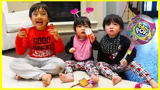 Kids Candy Surprise Valentine's Day Haul with Ryan's Family Review