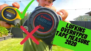 Tape measure review and comparison. Lufkin shockforce vs Stanley fatmax