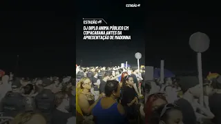 DJ Diplo anima público em Copacabana antes da apresentação de Madonna