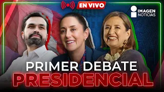 Primer Debate Presidencial: Sheinbaum, Gálvez y Álvarez frente a frente | Imagen Noticias