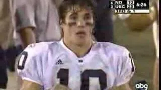 Brady Quinn "Fuck Me" - USC vs. Notre Dame 2006