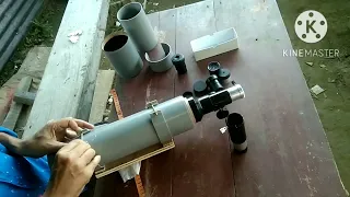 How to make a good quality refractor telescope at home || refractor telescope || (In Hindi)