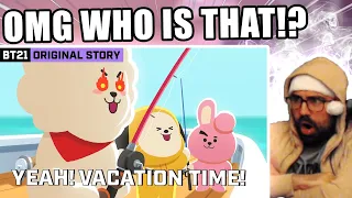 !? - BT21 ORIGINAL STORY S02 EP.03 - YEAH! VACATION TIME! | Reaction