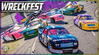 *NEW UPDATE* 90s NASCAR Mod CARNAGE! | Wreckfest