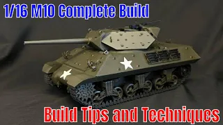 Building the New Andy's Hobby Headquarters 1/16 M10  Tank Destroyer. Tips and techniques must watch.