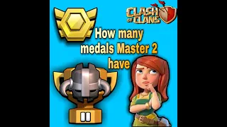 How many players receive bonus Medals on Mater 2 | Medals Distribution | Cwl | Clash of clans.