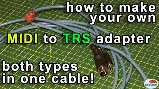 MIDI to TRS adapter with A/B type switch