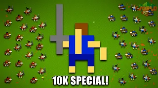 Melvin DESTROYS An Army Of 10,000! (10k Special!) - Worldbox